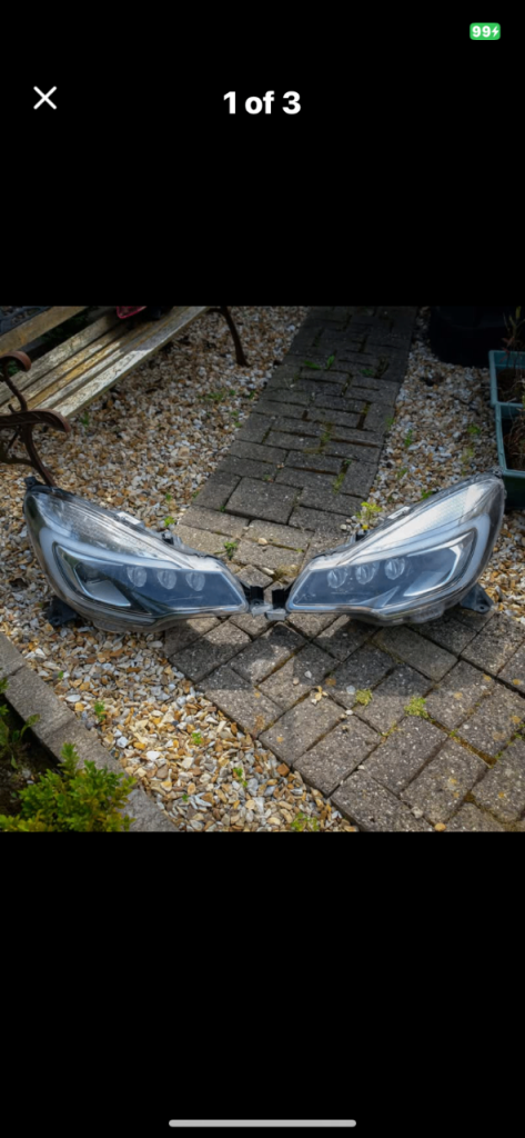 Citroen ds3 xenon led headlights pair genuine 