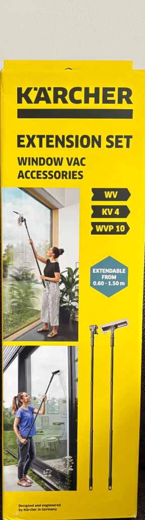 Karcher Window Vac Extension Set - New, Extendable 0.48-1.5m