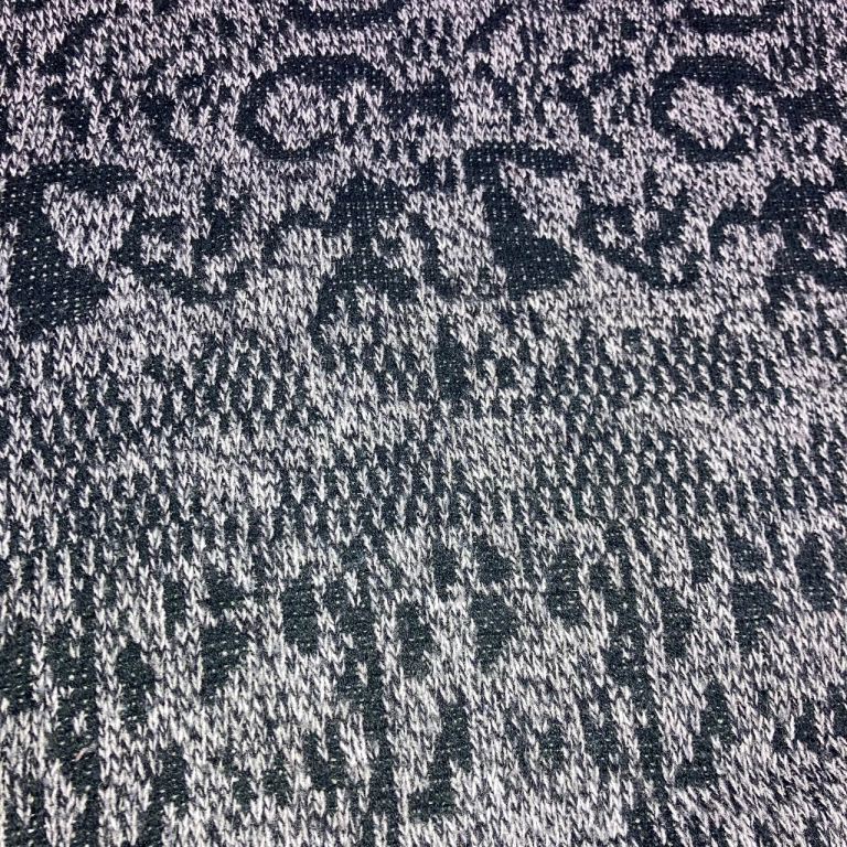 Vintage Method Geometric Knit Jumper Grey Black Men’s L