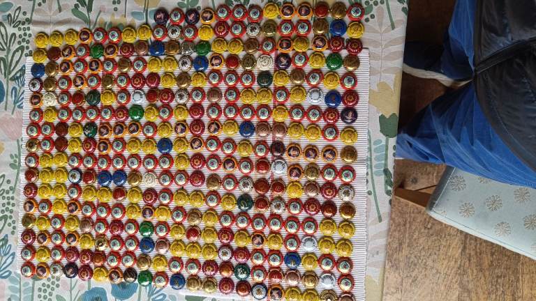 Champagne bottle caps