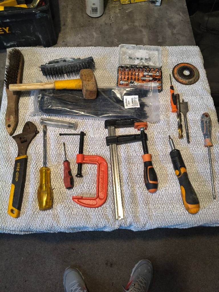 toolbox with tools bundle 