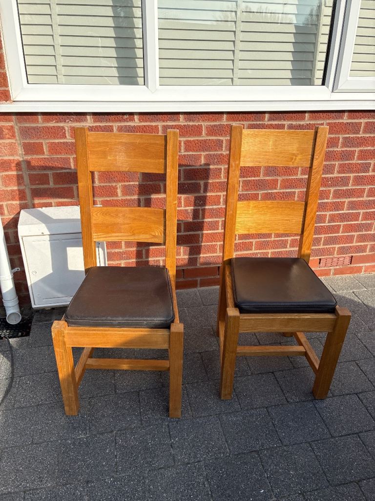 *****FREE ****2 x wooden dining chairs