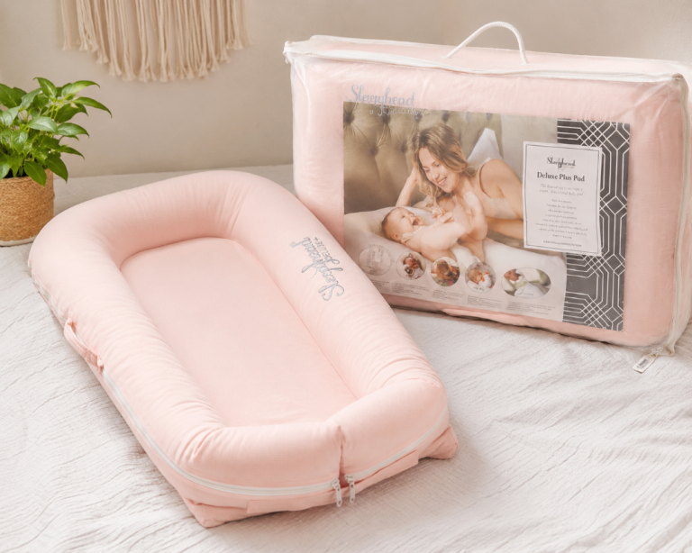 Sleepyhead Deluxe+ Baby Pod 0-8 Months Pale Pink DockATot Carry Bag Cotton