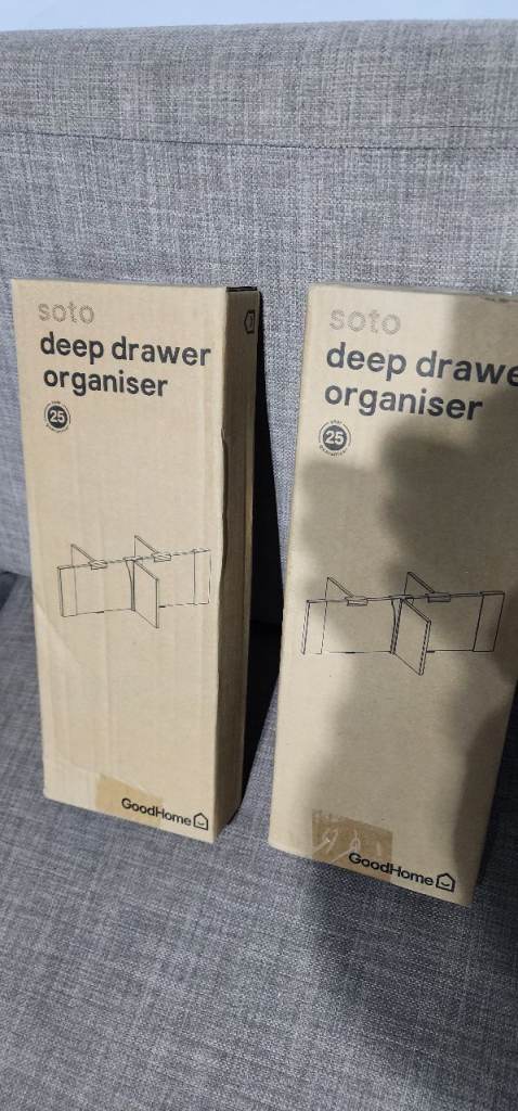 Deep drawer orginiser divider