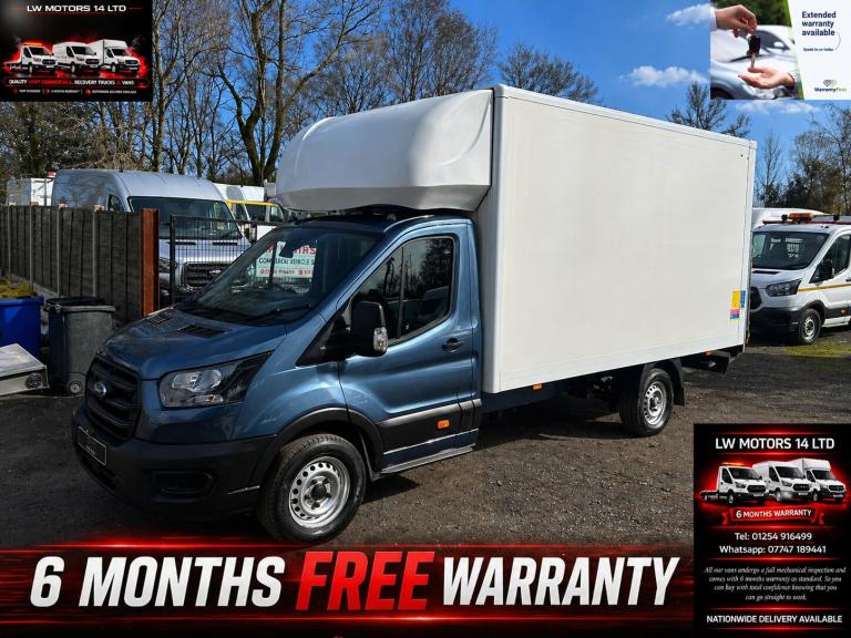 FORD TRANSIT 2.0 ECOBLUE 130BHP L4H1 LWB 13 FT LUTON WITH TAIL LIFT 2022 71 REG