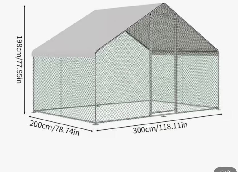 Chicken Coop - large metal frame 