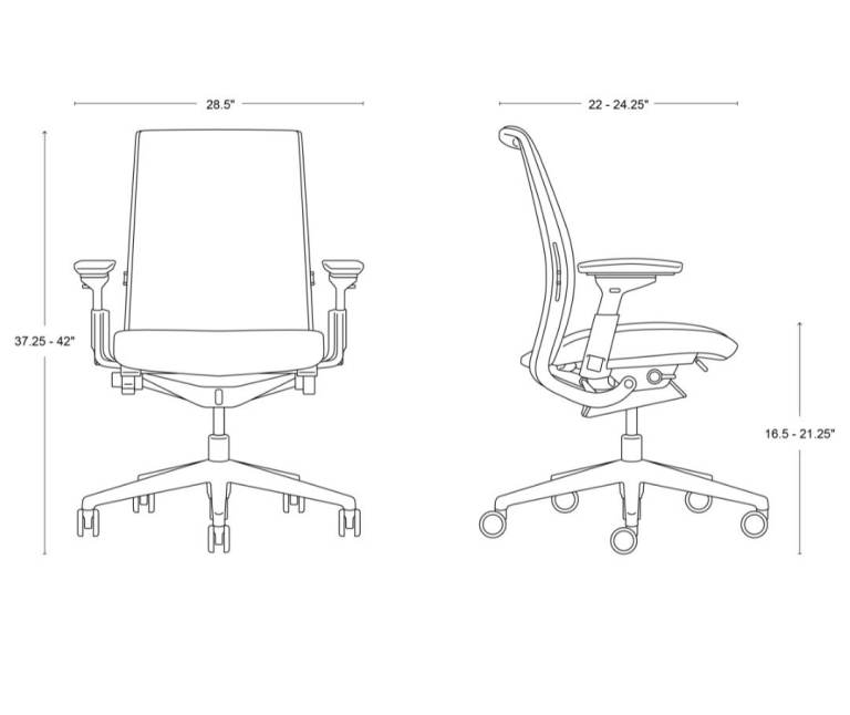 £1k New - Steelcase Think V2 Upholstered Ergonomic Executive Office ...