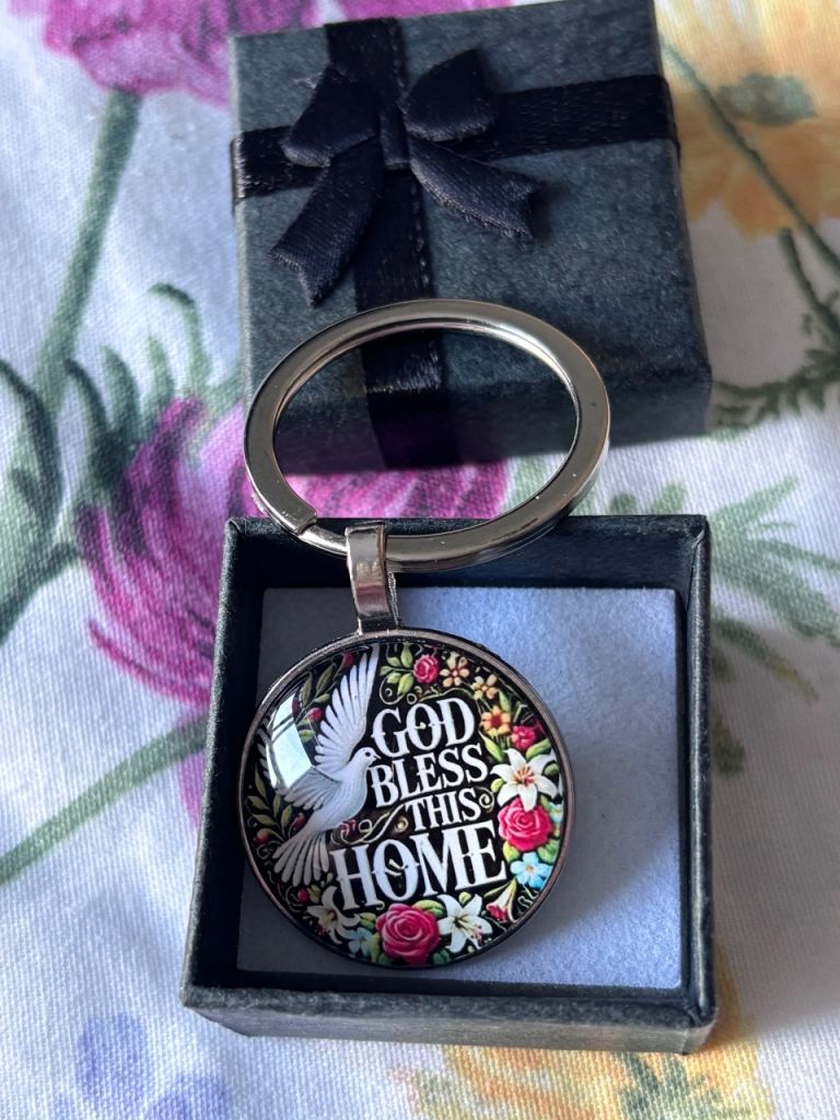God Bless this Home, keyring 