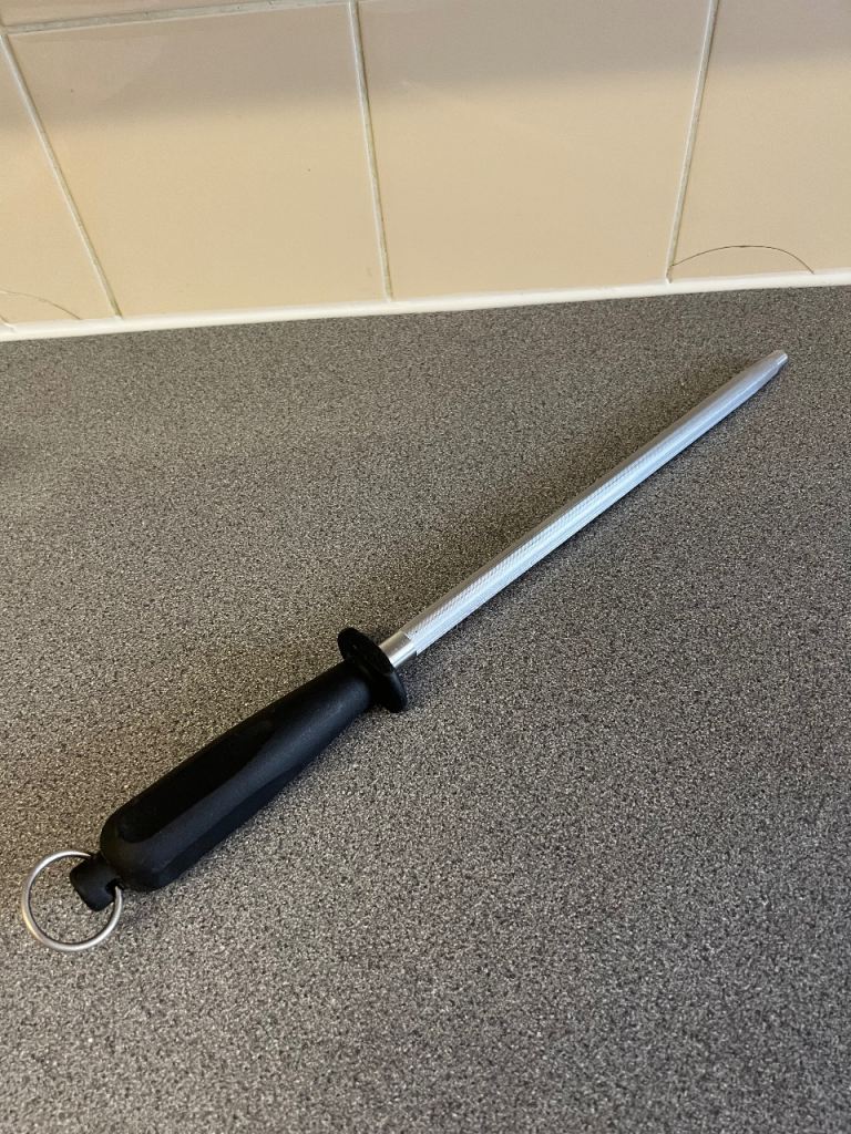 Black Handle Knife Sharpening Steel Rod – NEW