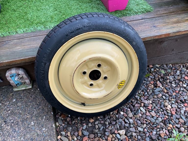 Mazda2 skinny spare wheel