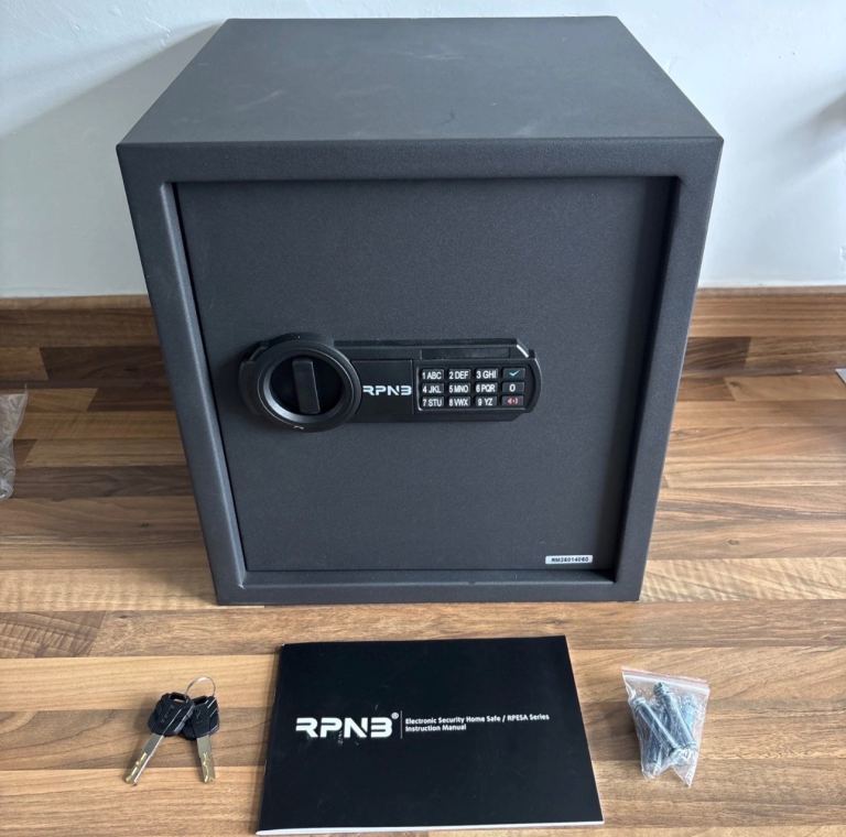 RPNB Deluxe Safe 34L Digital Keypad, Perfect for Home Office Hotel Business Black