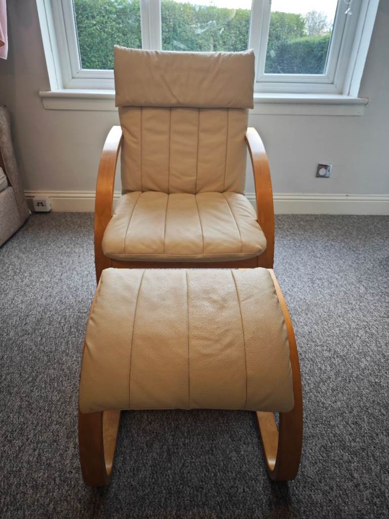 image for IKEA Chair & Footstool – Excellent Condition – Glasgow