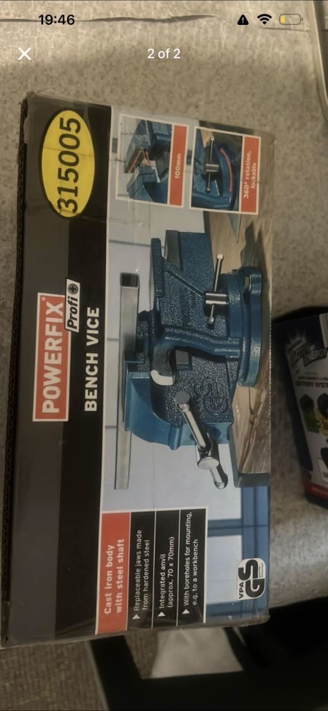 POWERFIX Profi Bench Vice - New in Box