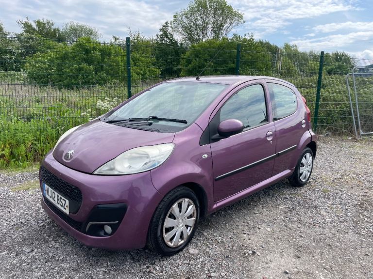 PEUGEOT 107 1.0 ACTIVE 12 REG PURPLE 5 DOOR MOT NOVEMBER 24TH 2026 TAX £20 LOW INSURANCE 60+MPG