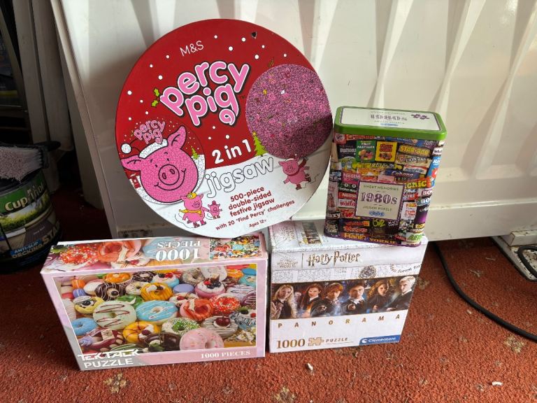 Jigsaw Puzzles - Percy Pig, Doughnuts, Harry Potter, 1980s