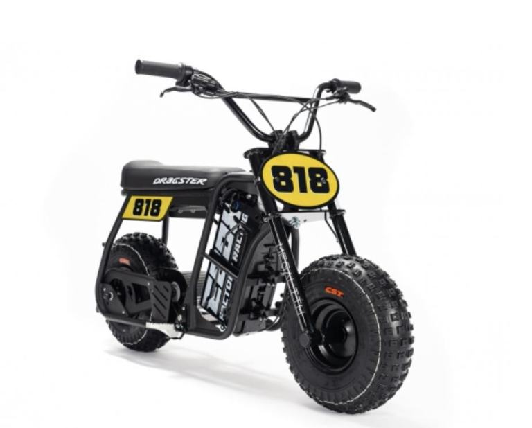 Stomp Ebox Dragster Electric Mini Bike Black-Navy-Yellow-White In Stock