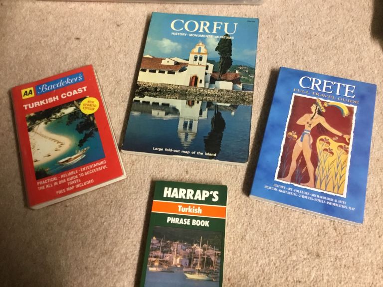 4x Crete , Corfu & Turkey Travel Books