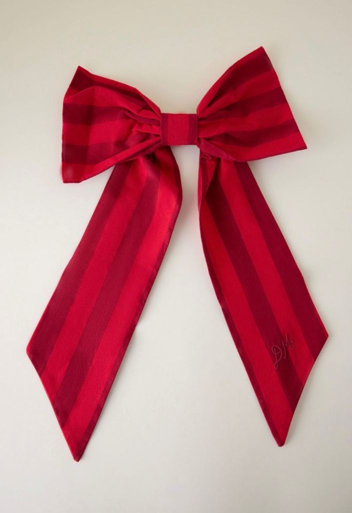 Damson Madder Oversized Hair Bow Clip