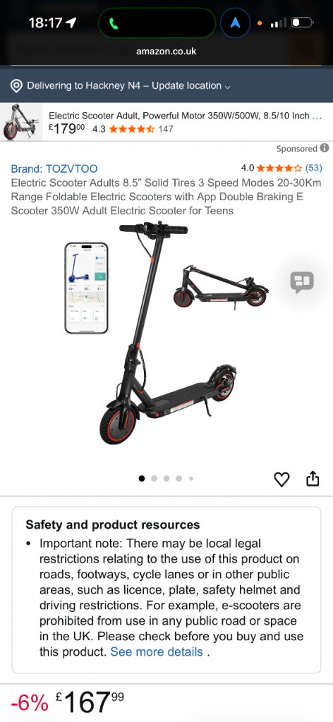 Electric scooter