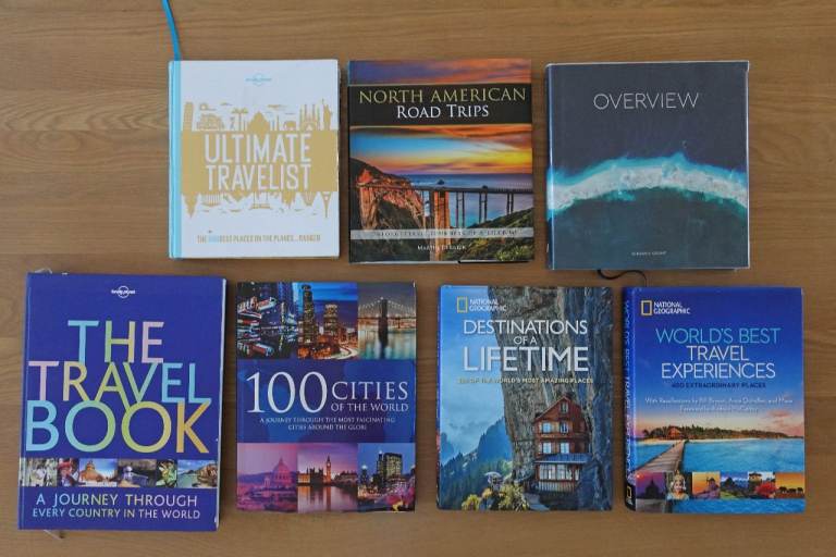 7x Travel Coffee Table Book. Destinations Lifetime Overview Lonely Planet World