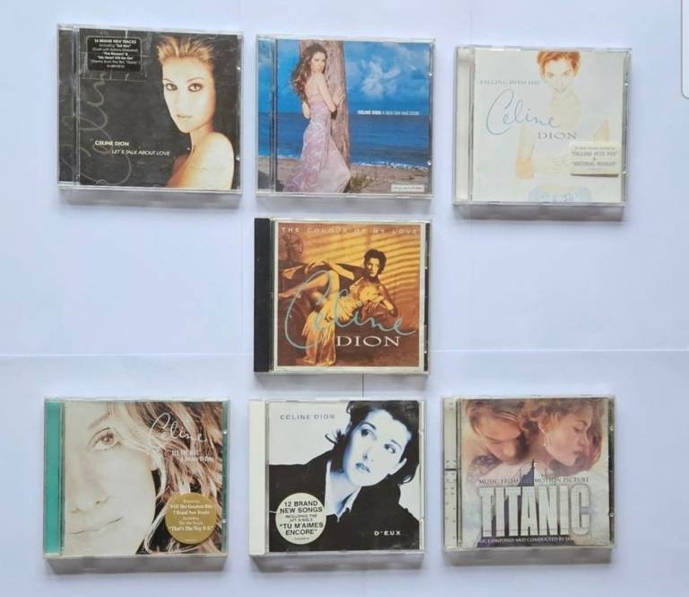 image for 6 Celine Dion Cd's + Titanic Cd, All Original Cd's
