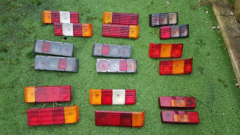 Caravan rear road lights, set of two or single.