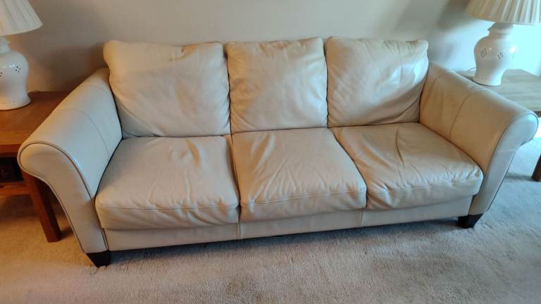 image for Italian leather designer sofa