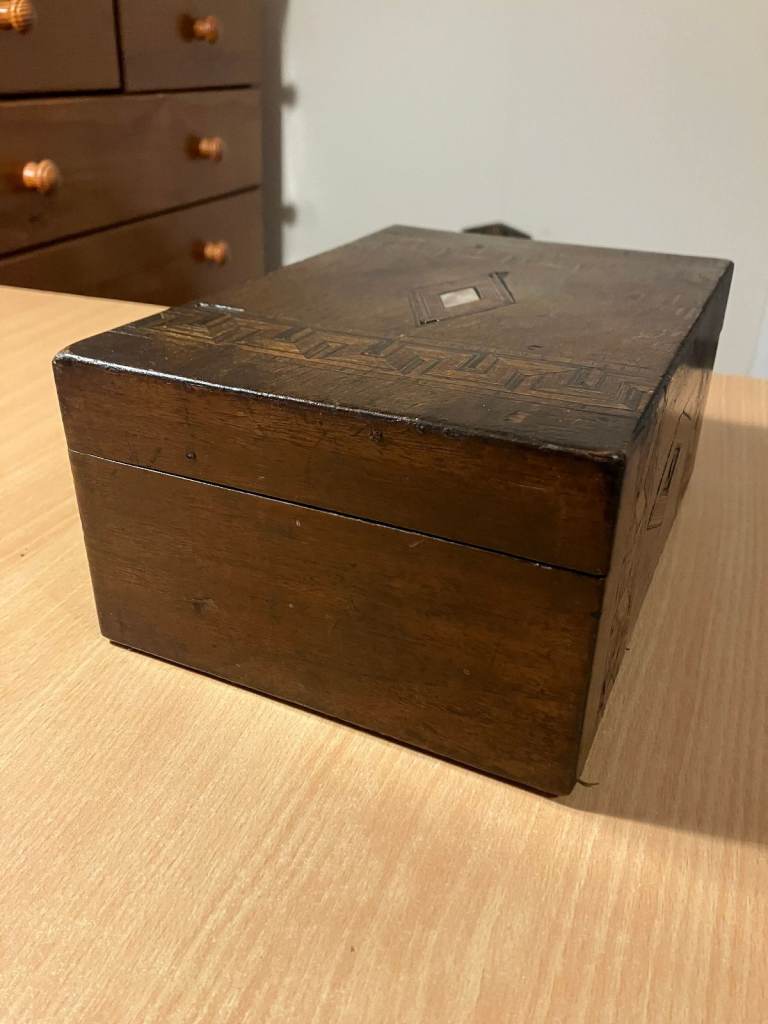 Antique Tunbridge Ware Trinket/Jewelry Box