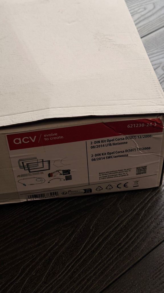 ACV 2-DIN Vauxhall Corsa D(S07) 12/2008- 08/2014 SWC/antenna kit