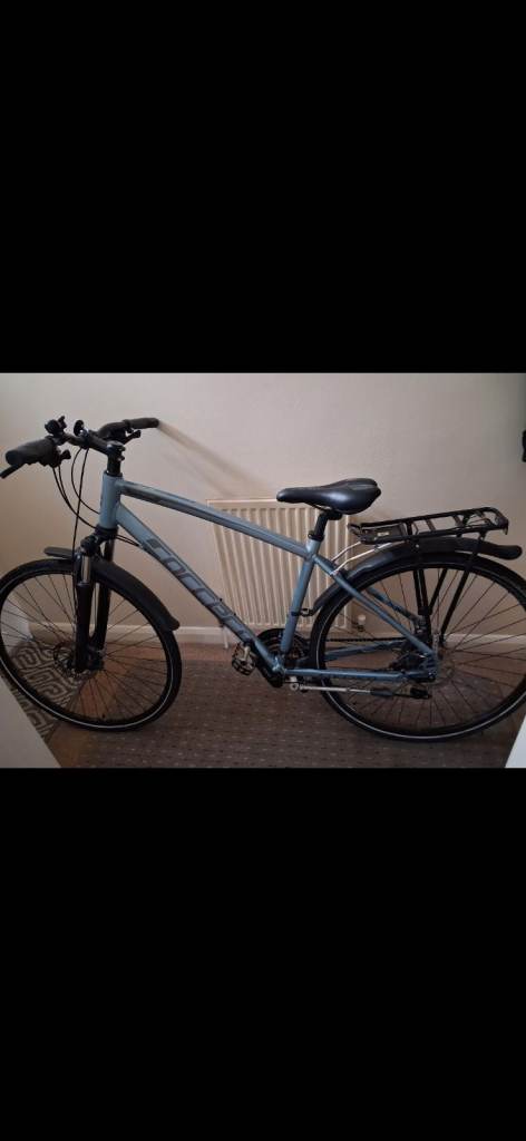 Men's Carrera Crossfire 3 Hybrid Bike, Dark Grey Medium Frame