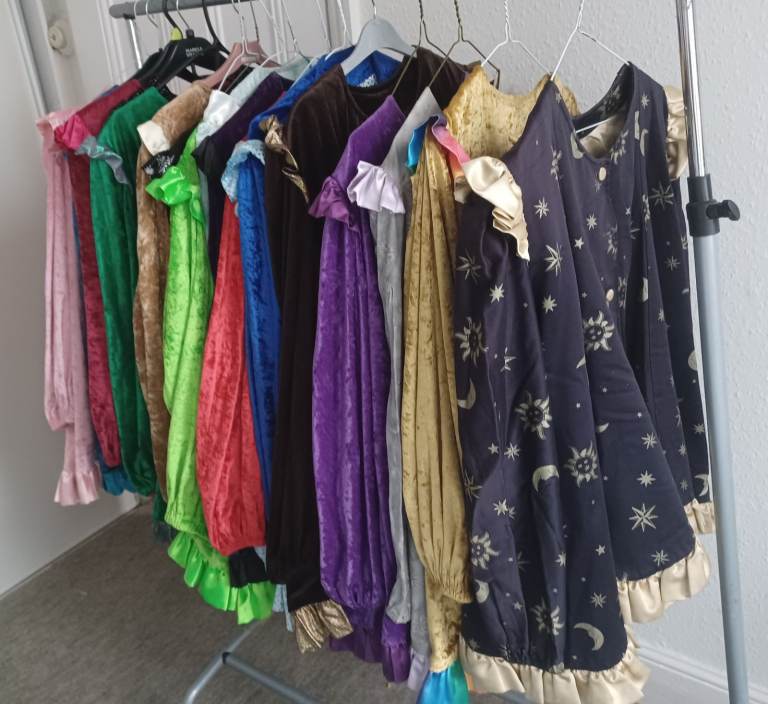 17 Ladies Glamorous Jackets Colourful Crushed Velvet or Similar, Lined. M-L