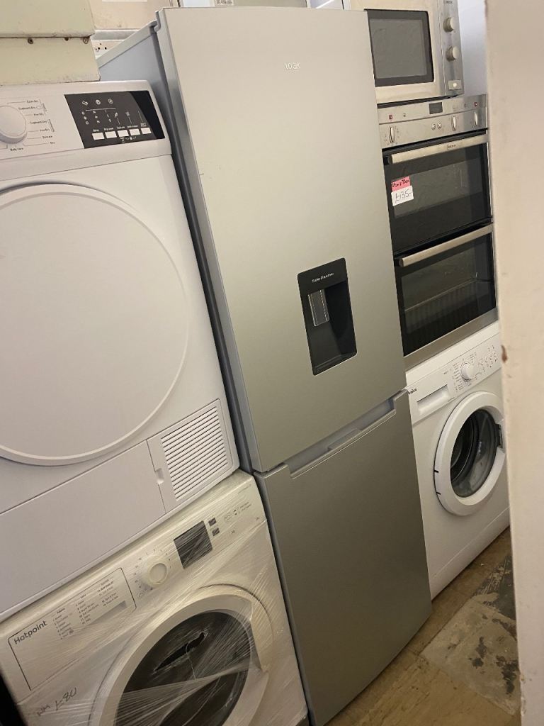 🚚✅GREY LOGIK 6FT FRIDGE FREEZER WITH WATER DISPENSER DELIVERY AVAILABLE