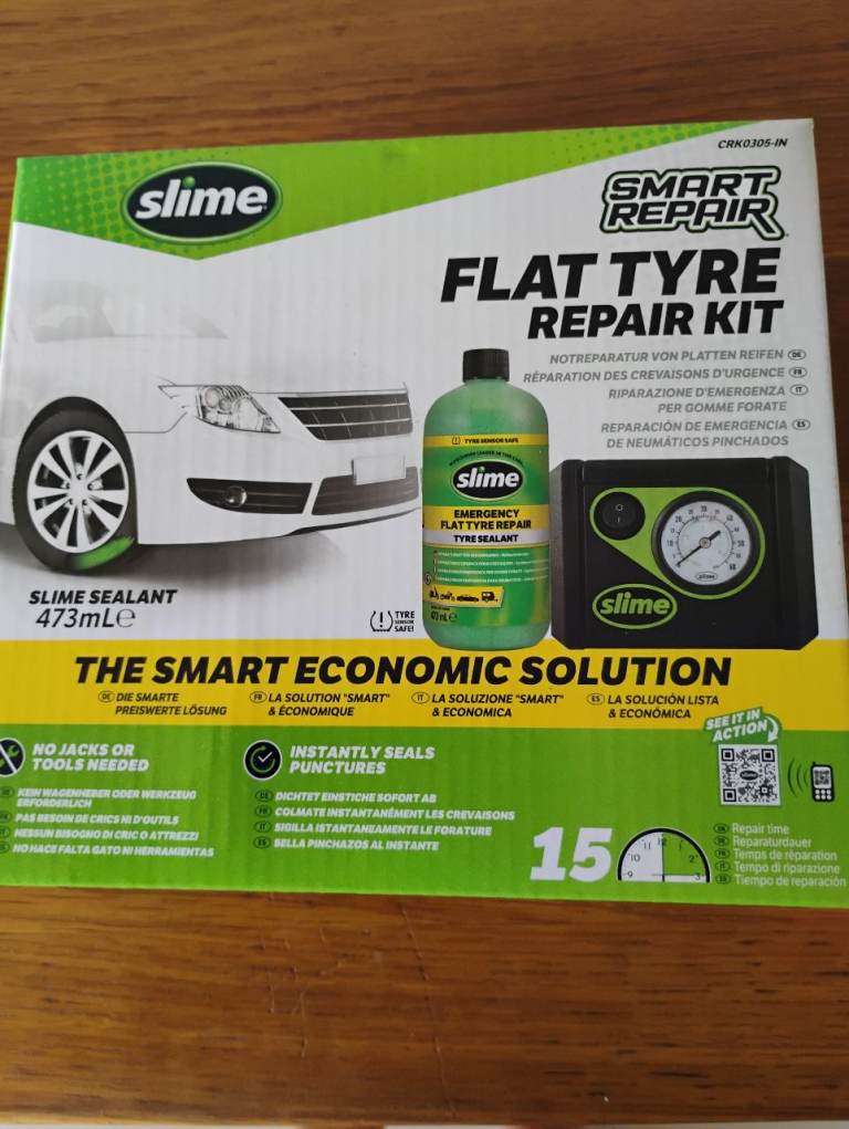 Vehicle Smart Repair Flat Tyre Repair Kit - New