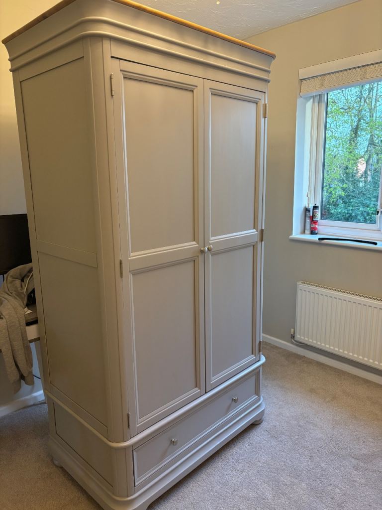Solid oak furniture wardrobe. 