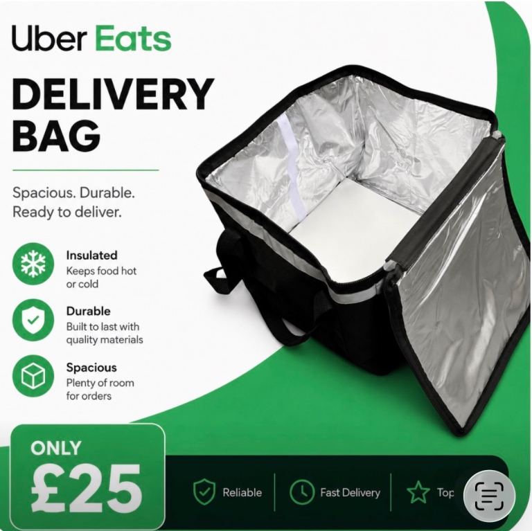 50L. Uber Eats delivery bag 