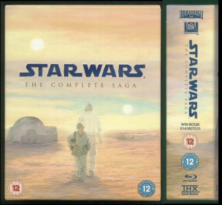 STAR WARS the Complete Saga BLU-RAY 9 discs (episodes I-VI)