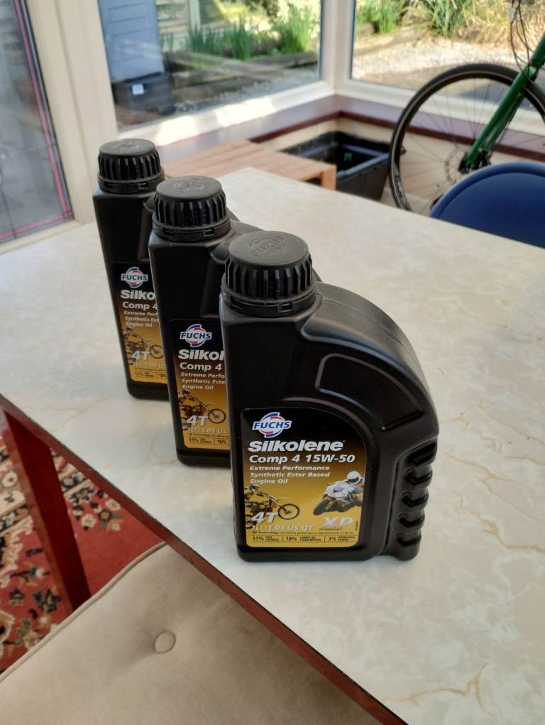 Motorcycle oil.