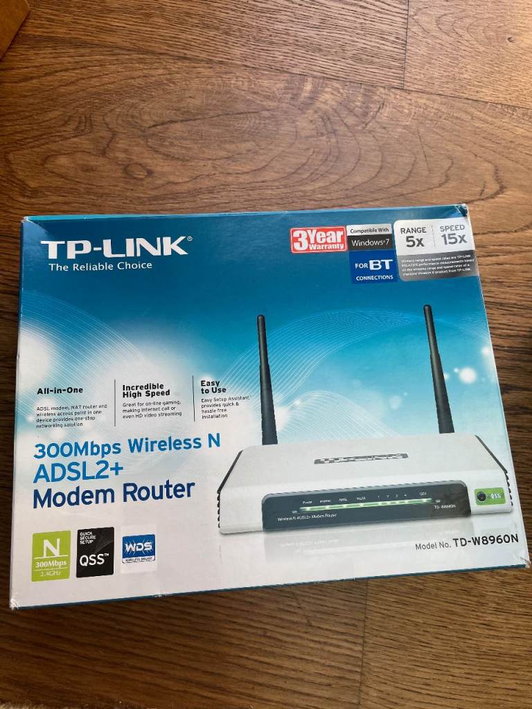 TP-Link TD-W8960N 300Mbps Wireless N ADSL2+ Modem Router