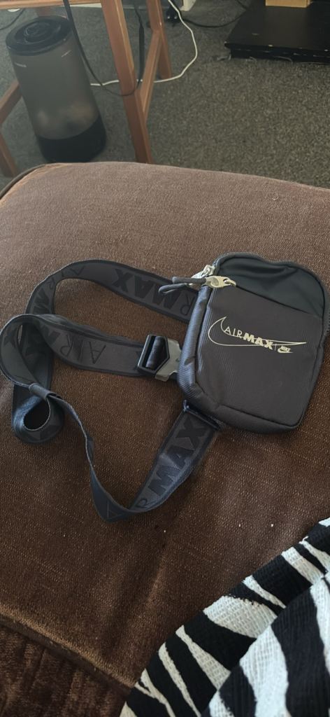 Nike Air Max Crossbody Bag - Black, Good Condition