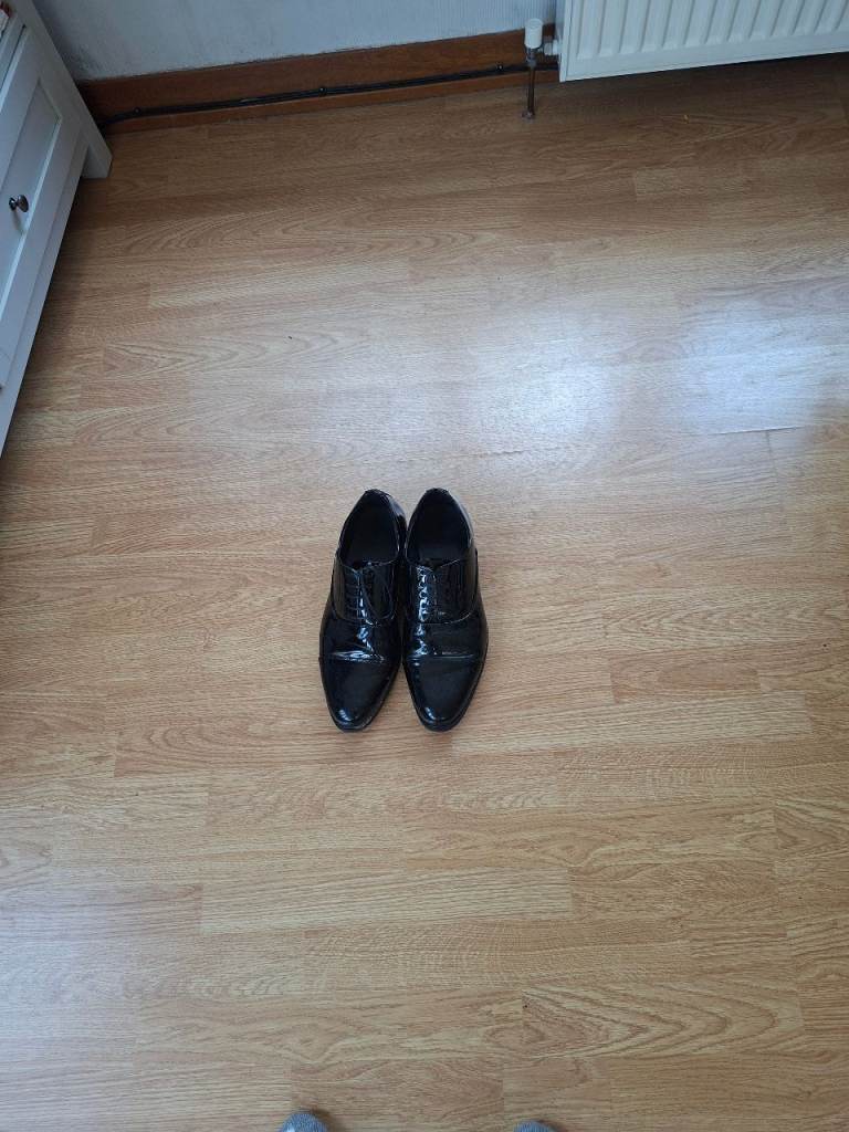 Mens black wedding shoes