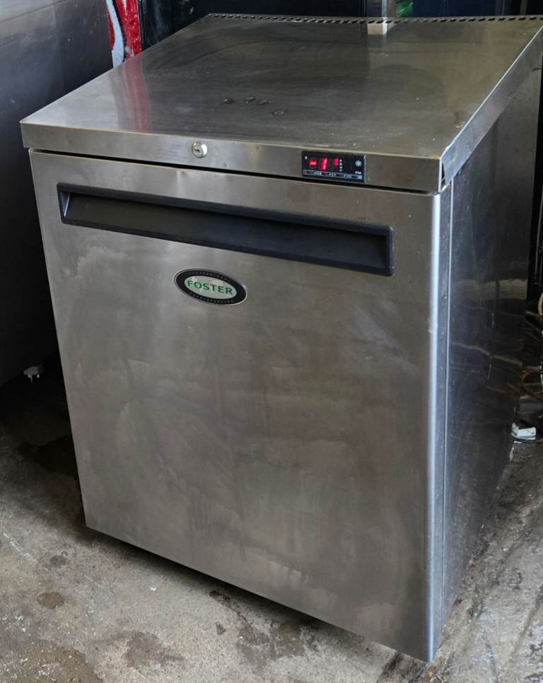 Foster LR150 150Ltr Stainless Steel Single Door Undercounter Freezer, Catering Freezer 
