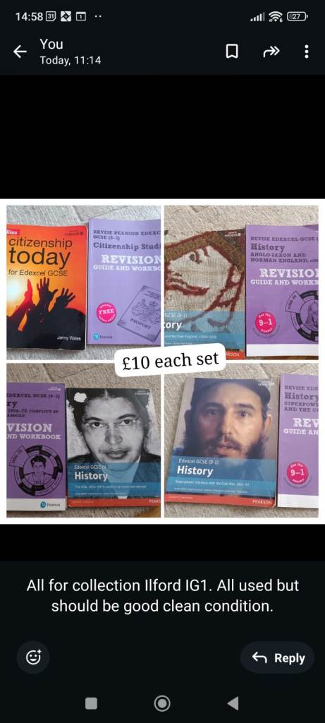 Various educational books. GCSE KS3 English Maths science history 