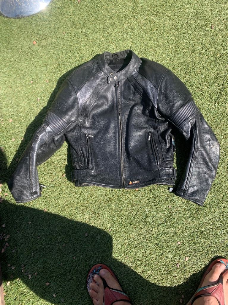 Akito ladies leather motorbike jacket