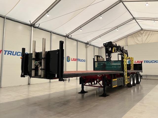 SDC TRI AXLE FLATBED BRICK GRAB TRAILER 