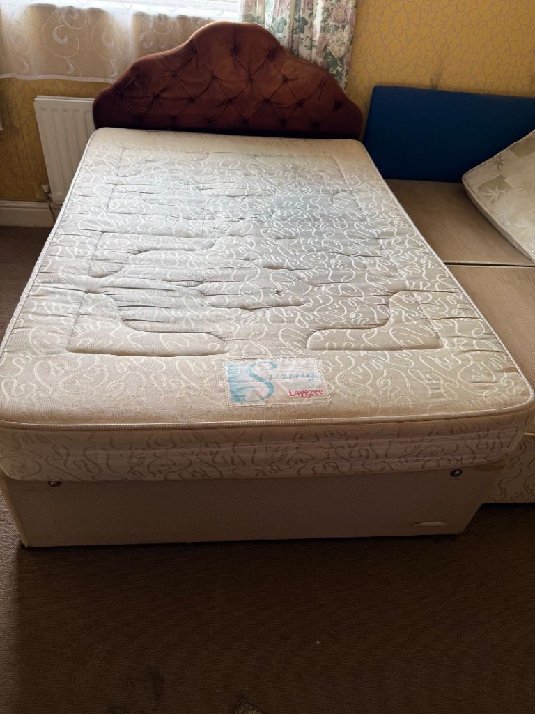 Double bed with metres 