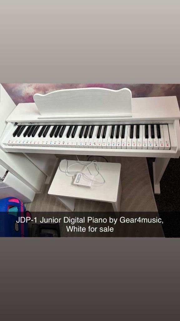 JDP-1 Junior Digital Piano by Gear4music, White