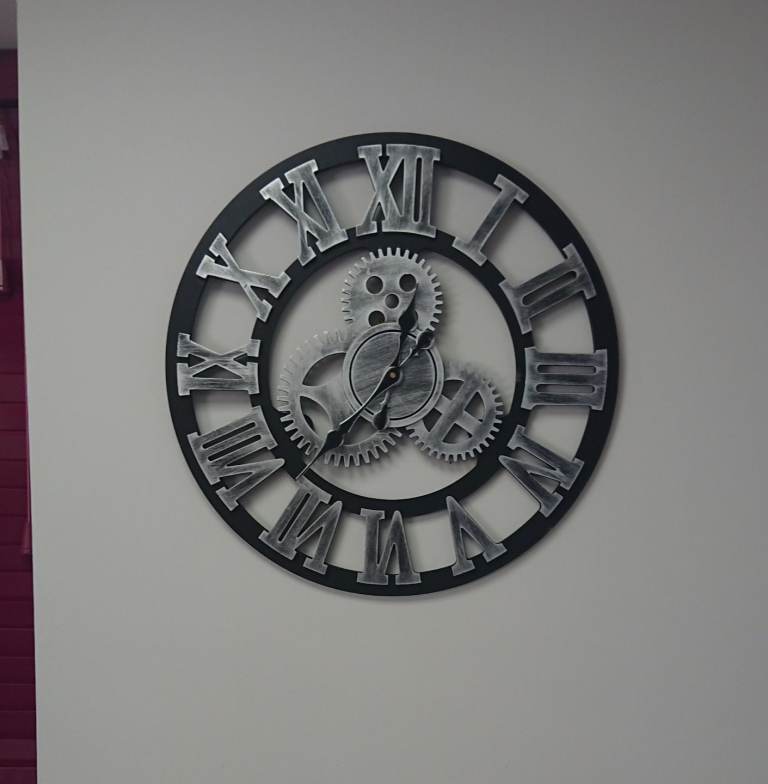 Industrial Large Retro Wall Clock - 