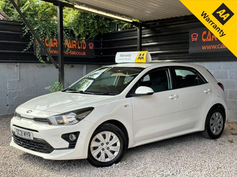 KIA RIO 1.2 1 White Manual Petrol 2021+1 OWNER FROM NEW+FSH+AIR-CON+AUX & USB