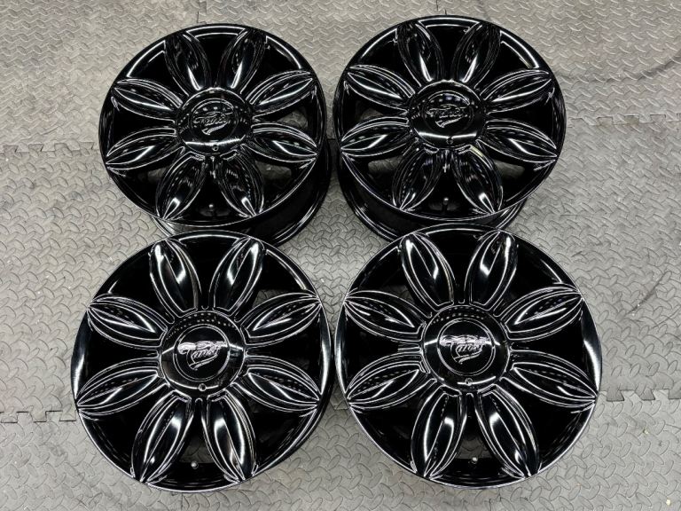 Tansy Daisy Wheels 16” 4x100 4x108 Black Alloys Ford Fiesta Mini Fiat 500 VW Up MX5
