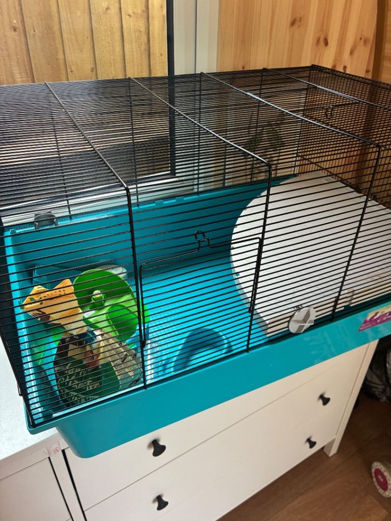 Hamster cage and accessories
